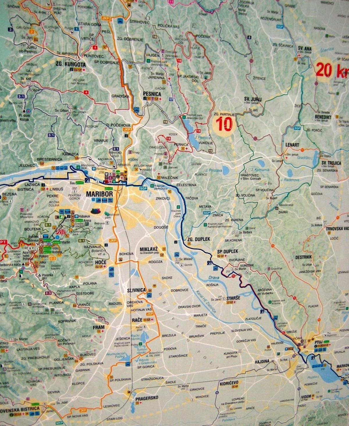 Karta kamp Slovenija