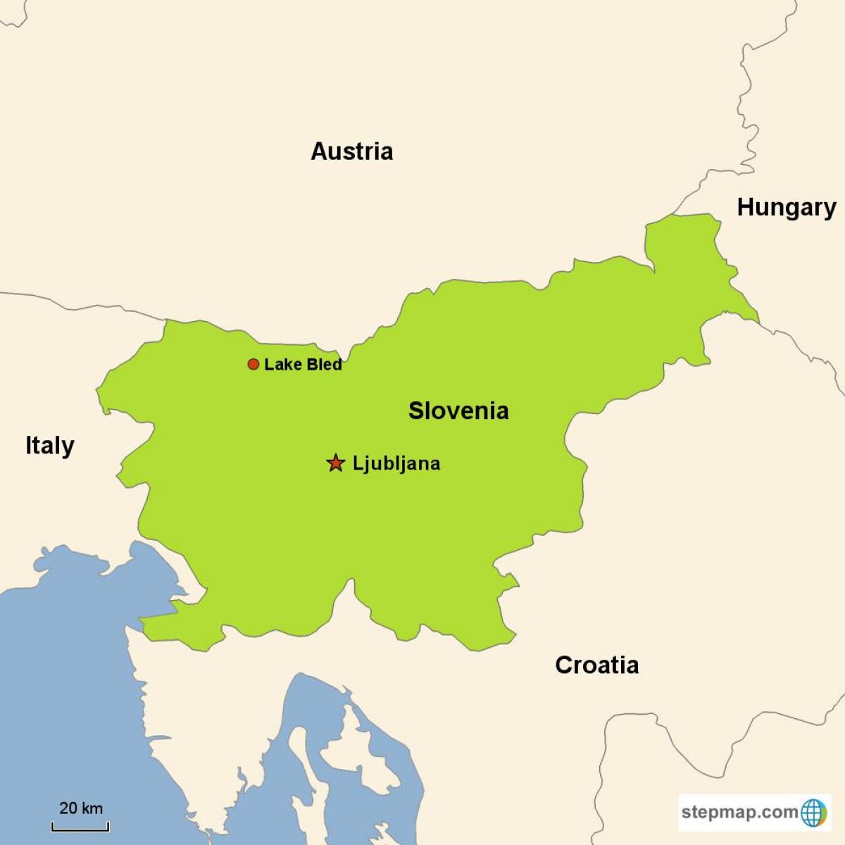 Karta Ljubljana Slovenija
