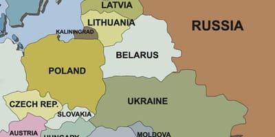 Karta Slovenije i susjednih zemalja