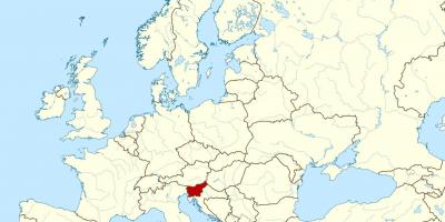 Lokacija Sloveniji na karti svijeta