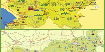 Slovenija turistička karta