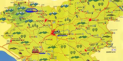 Karta Slovenija znamenitosti